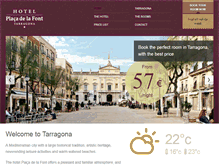 Tablet Screenshot of hotelpdelafont.com